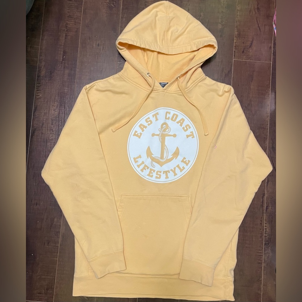 East Coast Lifestyle Mustard Color Hoodie - Medium
